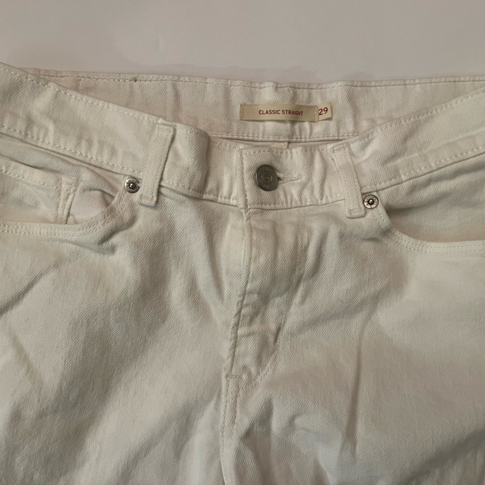 Levi's Classic White Denim Jeans